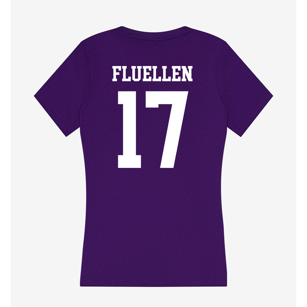 SFA - NCAA Football : Rohan Fluellen - Women's V-Neck T-Shirt-1