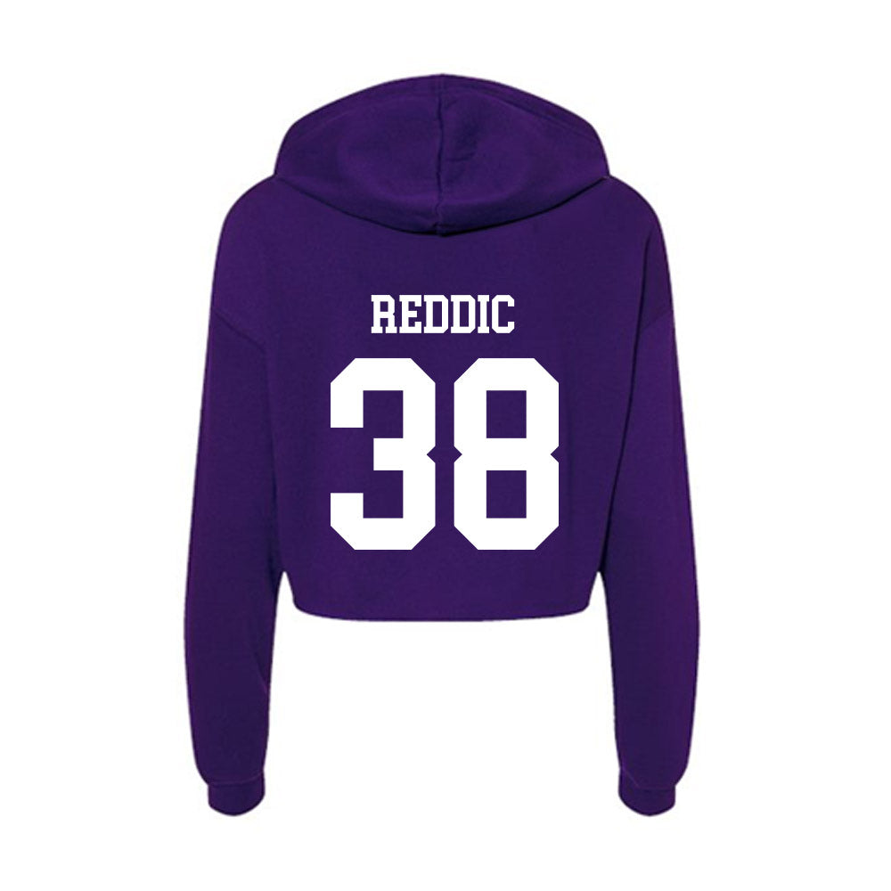 SFA - NCAA Football : Kameron Reddic - Women's Crop Fleece Hoodie-1