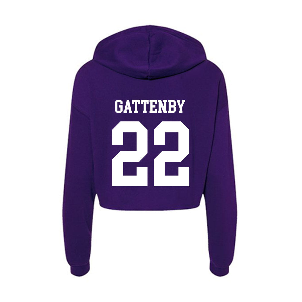 SFA - NCAA Women's Bowling : Carlen Gattenby - Women's Crop Fleece Hoodie-1