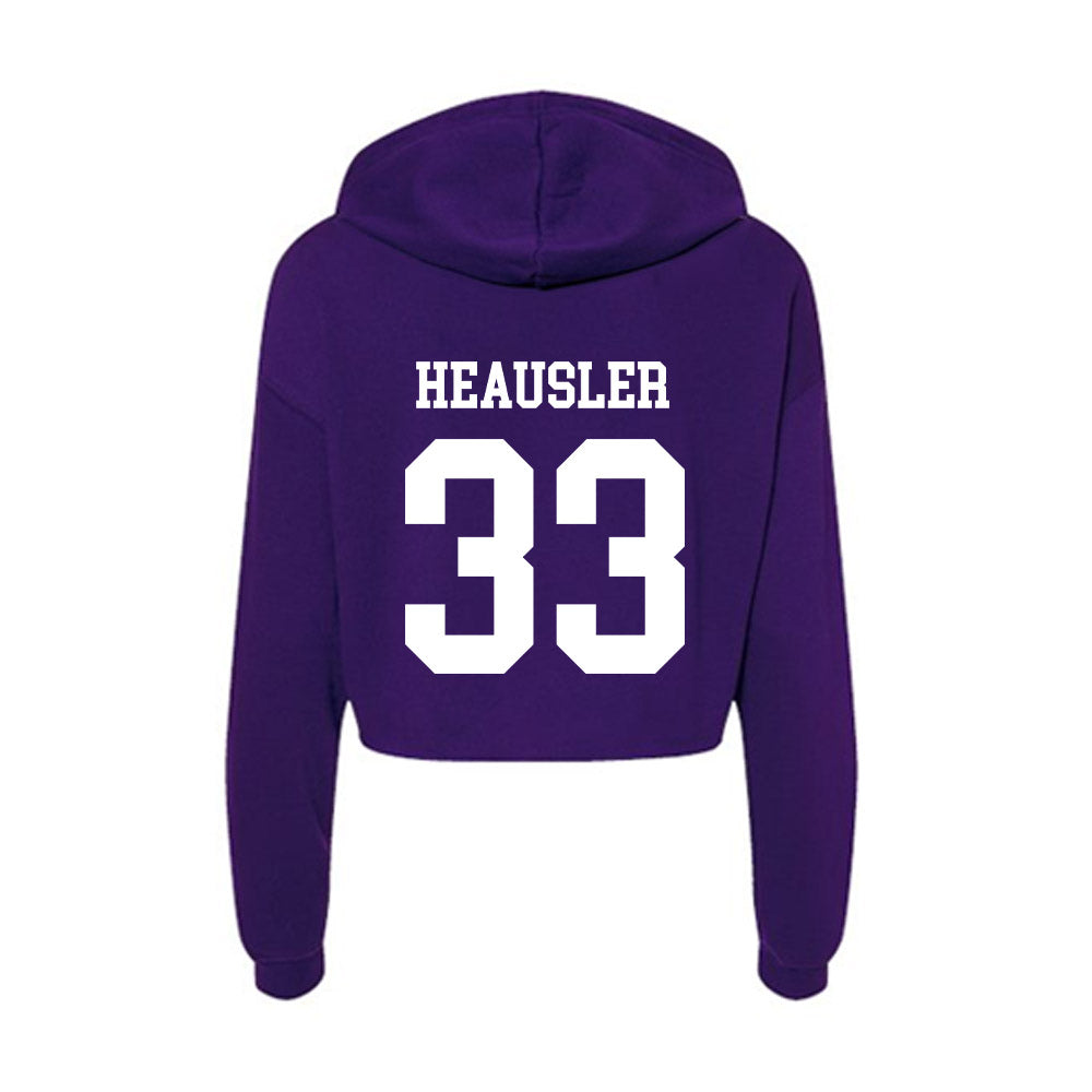 SFA - NCAA Women's Soccer : Logan Heausler - Women's Crop Fleece Hoodie-1