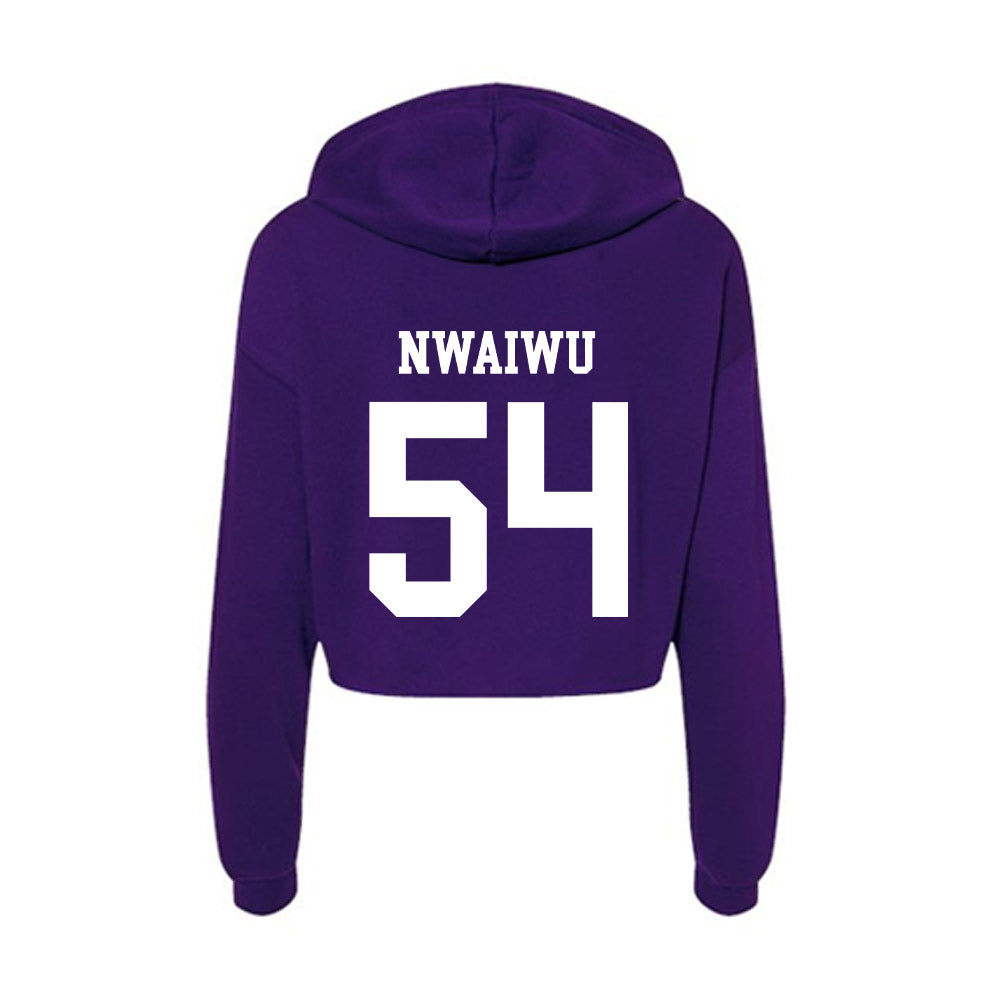 SFA - NCAA Football : Chimdia Nwaiwu - Women's Crop Fleece Hoodie-1