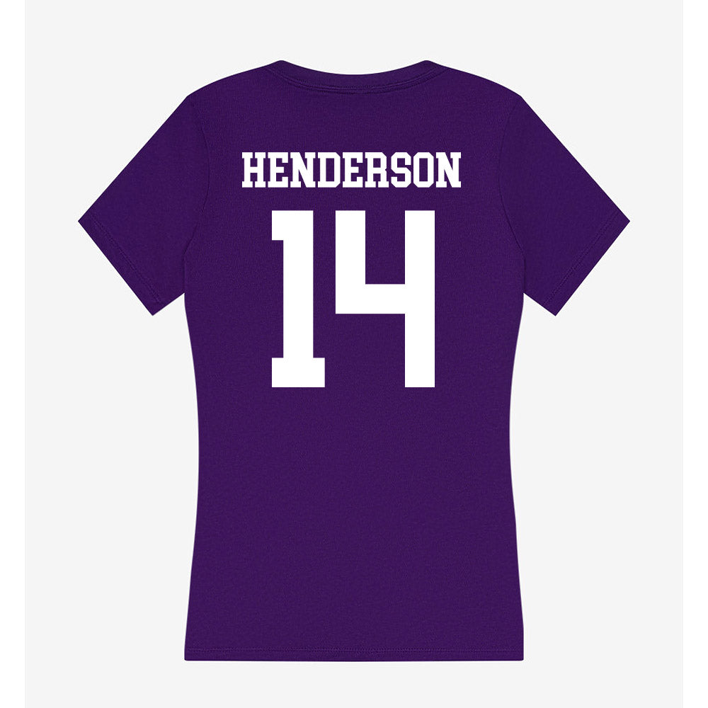 SFA - NCAA Women's Volleyball : Jordan henderson - Women's V-Neck T-Shirt-1