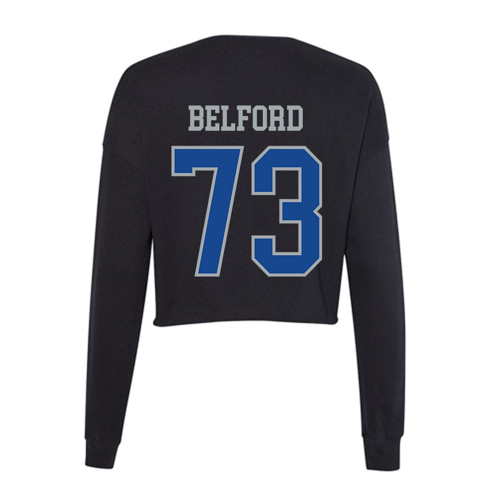 CNU - NCAA Football : Andrew Belford - Women's Cropped Crew Fleece-1