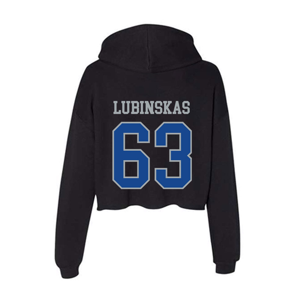 CNU - NCAA Football : Joe Lubinskas - Women's Crop Fleece Hoodie-1
