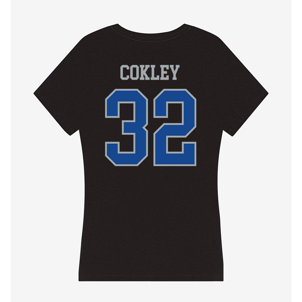 CNU - NCAA Football : Jordan Cokley - Women's V-Neck T-Shirt-1