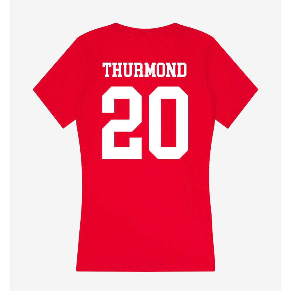 Tampa - NCAA Baseball : Eli Thurmond - Women's V-Neck T-Shirt-1