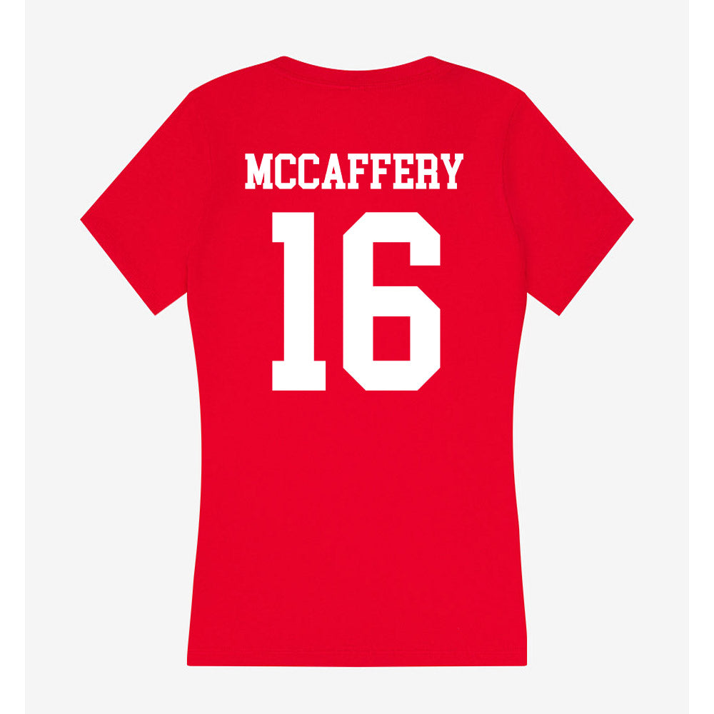 Tampa - NCAA Baseball : Dennis McCaffery - Women's V-Neck T-Shirt-1