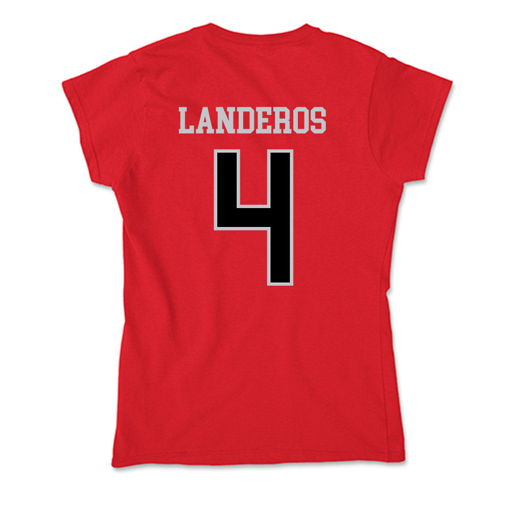 CSUN - NCAA Softball : alexa landeros - Soft Style Women’s T-Shirt-1