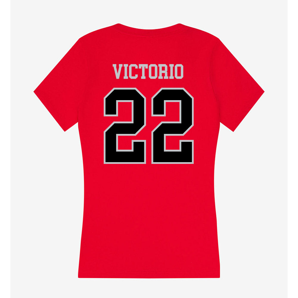CSUN - NCAA Women's Soccer : Jackie Victorio - Women's V-Neck T-Shirt-1