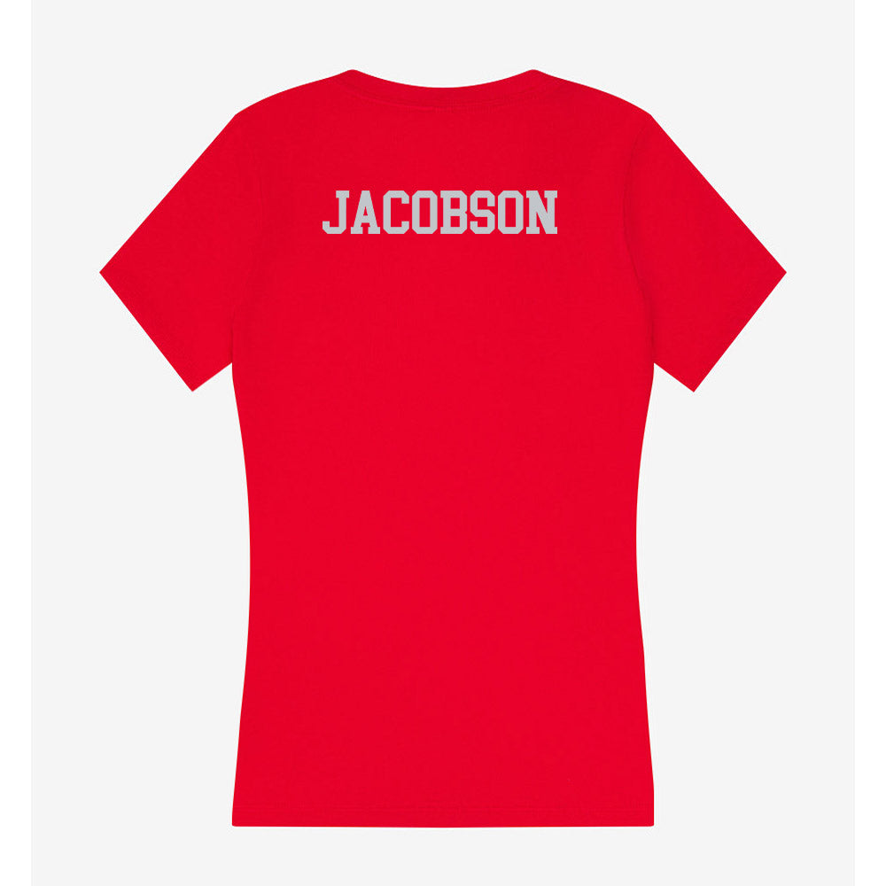 CSUN - NCAA Women's Cross Country : Ami Jacobson - Women's V-Neck T-Shirt-1