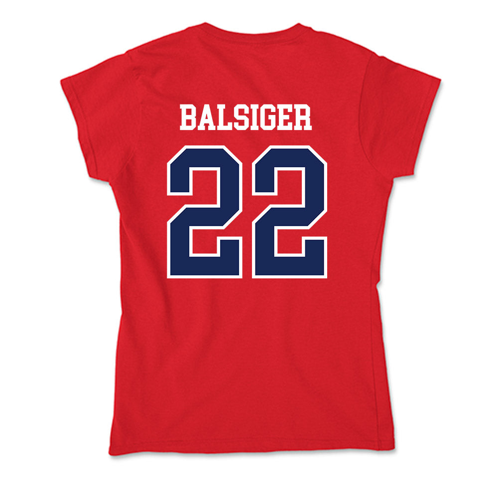 Belmont - NCAA Softball : Maddy Balsiger - Soft Style Women’s T-Shirt-1