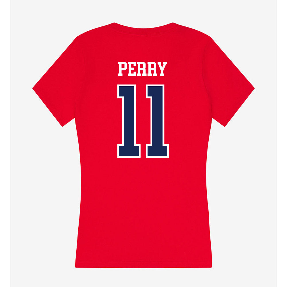Belmont - NCAA Baseball : Andrew Perry - Women's V-Neck T-Shirt-1