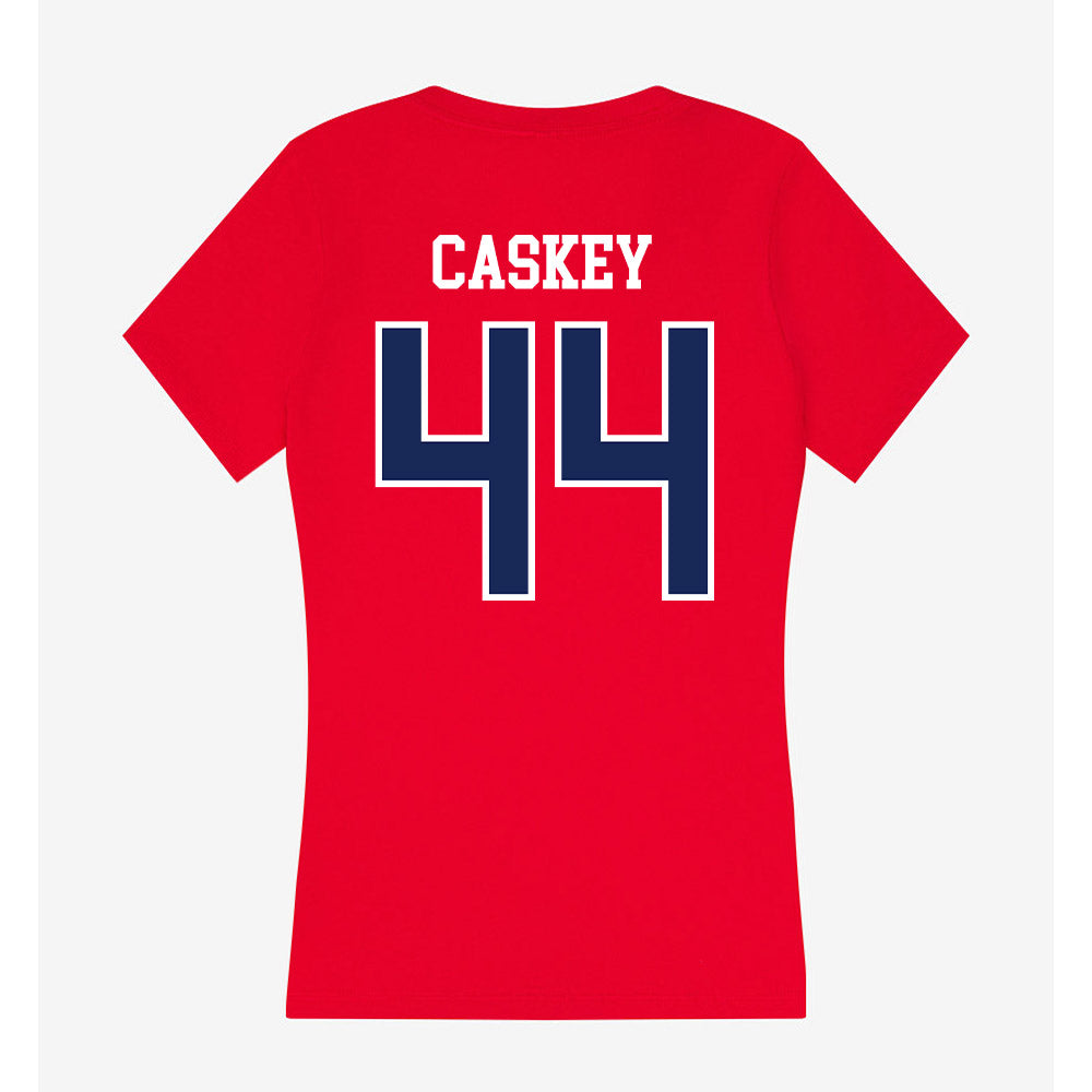 Belmont - NCAA Softball : Anna Caskey - Women's V-Neck T-Shirt-1