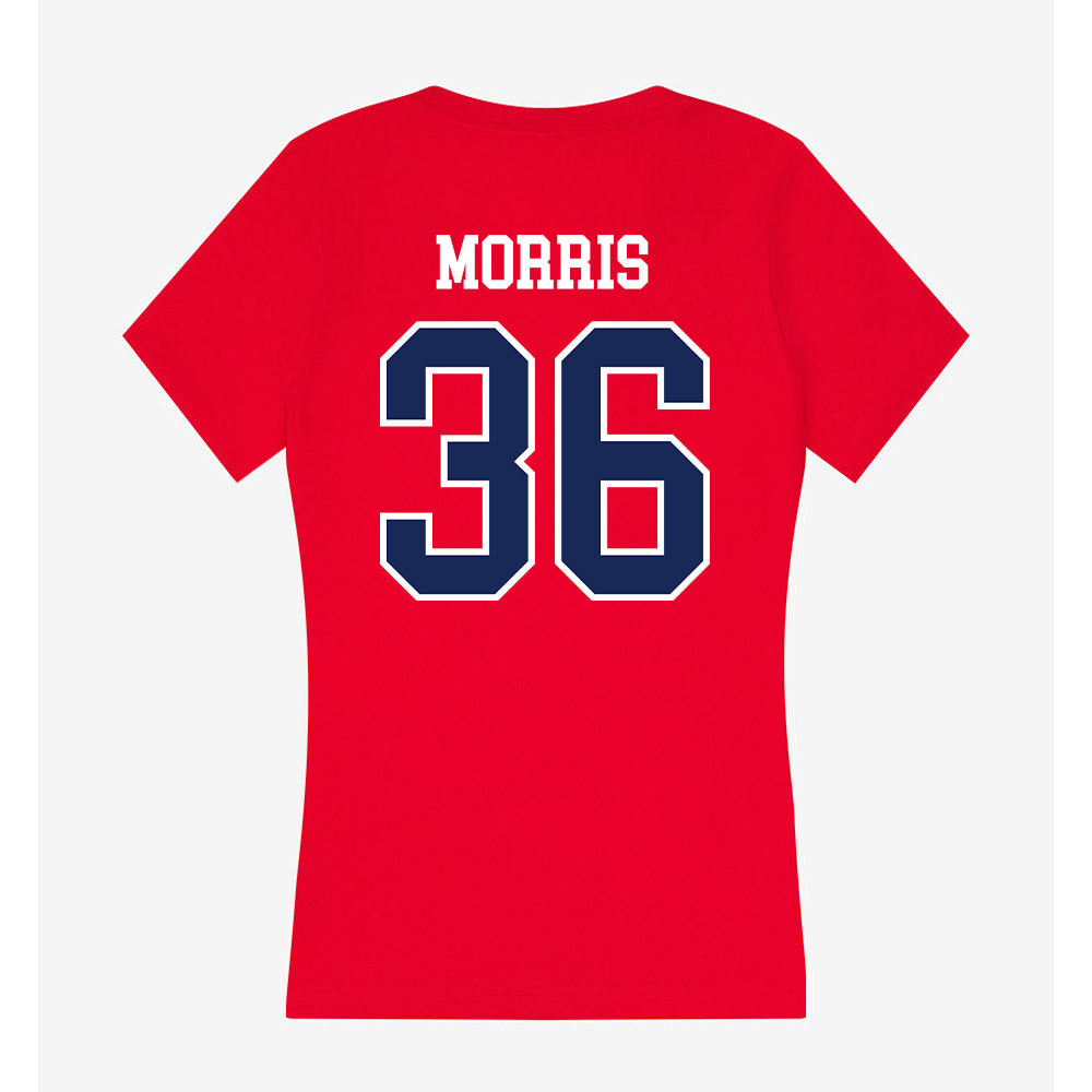 Belmont - NCAA Baseball : Lake Morris - Women's V-Neck T-Shirt-1