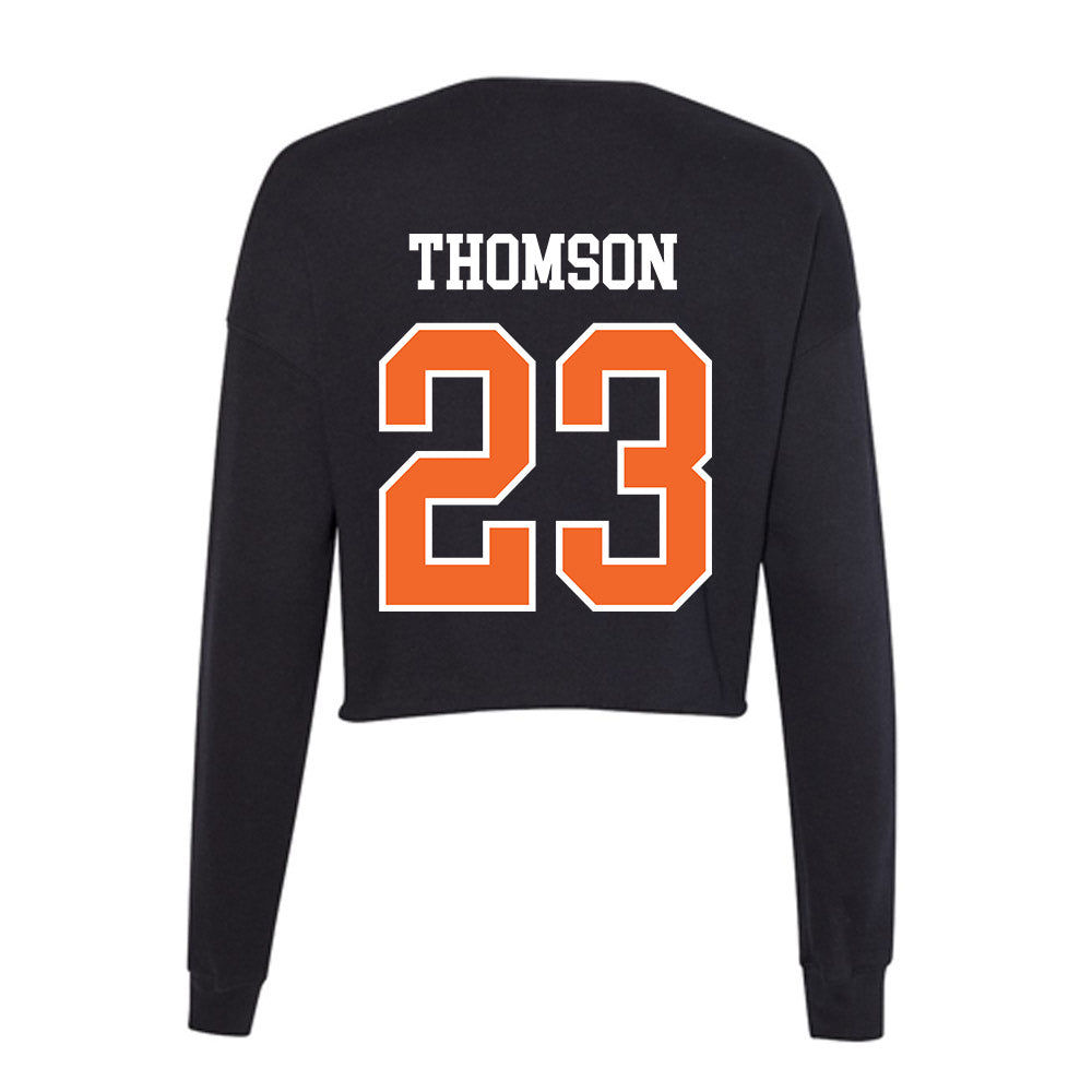 Idaho State - NCAA Football : Rylen Thomson - Women's Cropped Crew Fleece-1