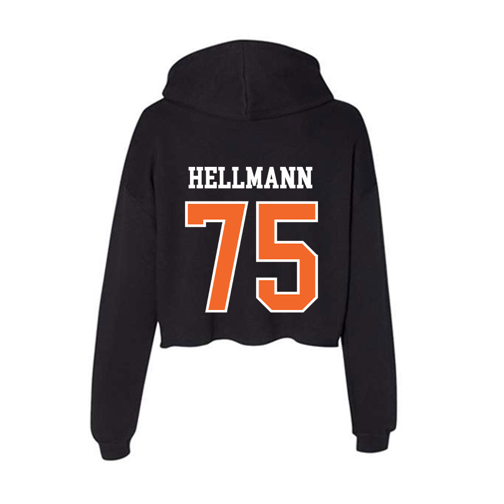 Idaho State - NCAA Football : Jake Hellmann - Women's Crop Fleece Hoodie-1