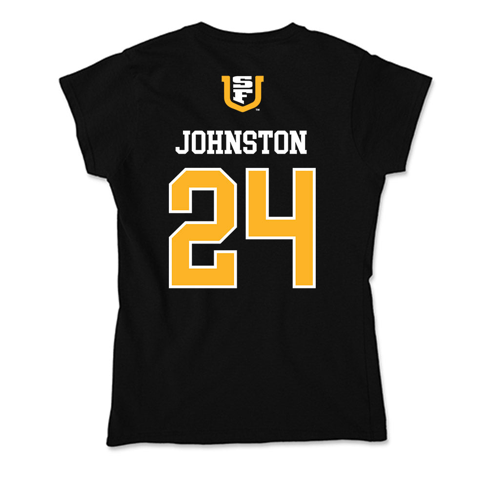 USFCA - NCAA Baseball : Garrett Johnston - Soft Style Women’s T-Shirt-1