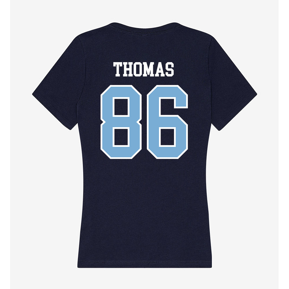 UNC - NCAA Football : Kamarion Thomas - Women's V-Neck T-Shirt-1