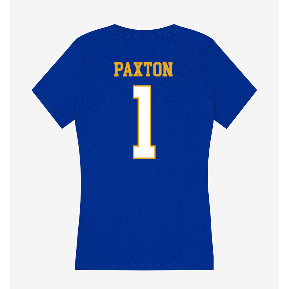 Albany State - NCAA Women's Basketball : Na'Haviya Paxton - Women's V-Neck T-Shirt-1