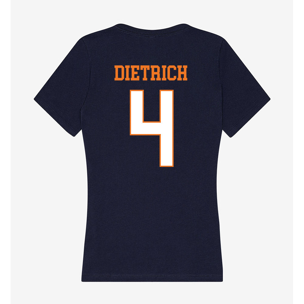 Bucknell - NCAA Football : Chris Dietrich - Women's V-Neck T-Shirt-1