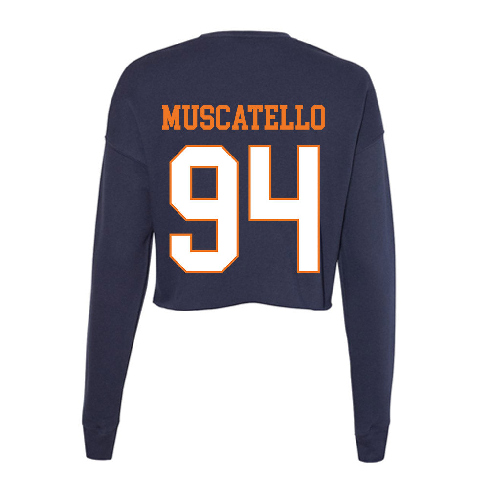 Bucknell - NCAA Football : Franco Muscatello - Women's Cropped Crew Fleece-1