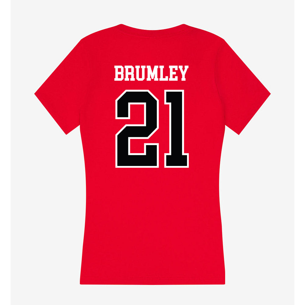 UCM - NCAA Softball : Bailey Brumley - Women's V-Neck T-Shirt-1