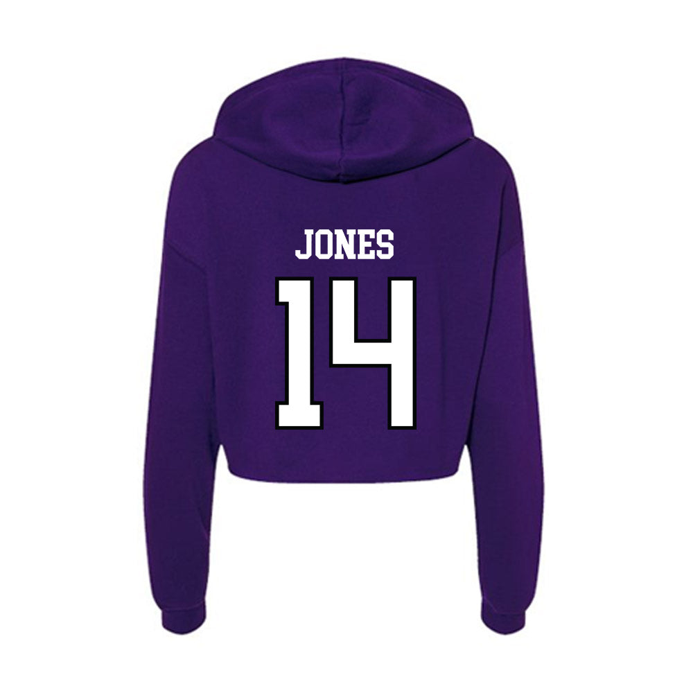 Lipscomb - NCAA Men's Soccer : Levi Jones - Women's Crop Fleece Hoodie-1