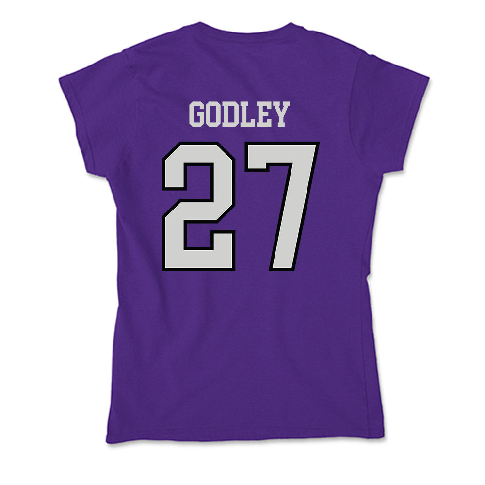 Weber - NCAA Football : Davion Godley - Soft Style Women’s T-Shirt-1