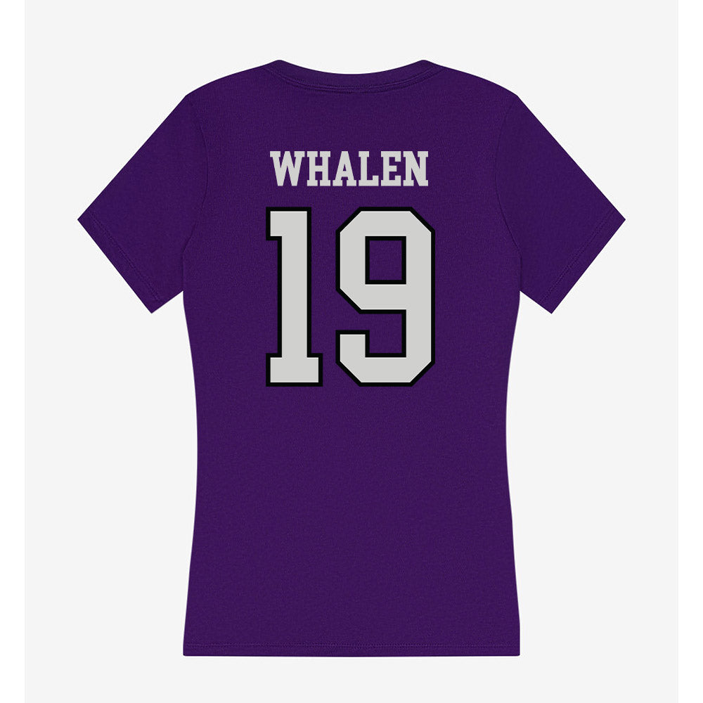 Weber - NCAA Softball : Riley Whalen - Women's V-Neck T-Shirt-1