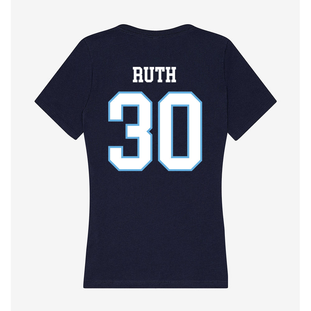 San Diego - NCAA Baseball : David Ruth - Women's V-Neck T-Shirt-1