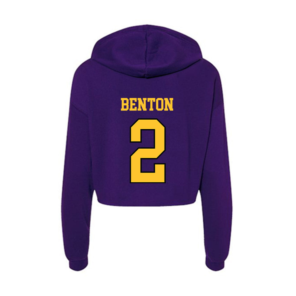 Montevallo - NCAA Women's Lacrosse : Brooke Benton - Women's Crop Fleece Hoodie-1