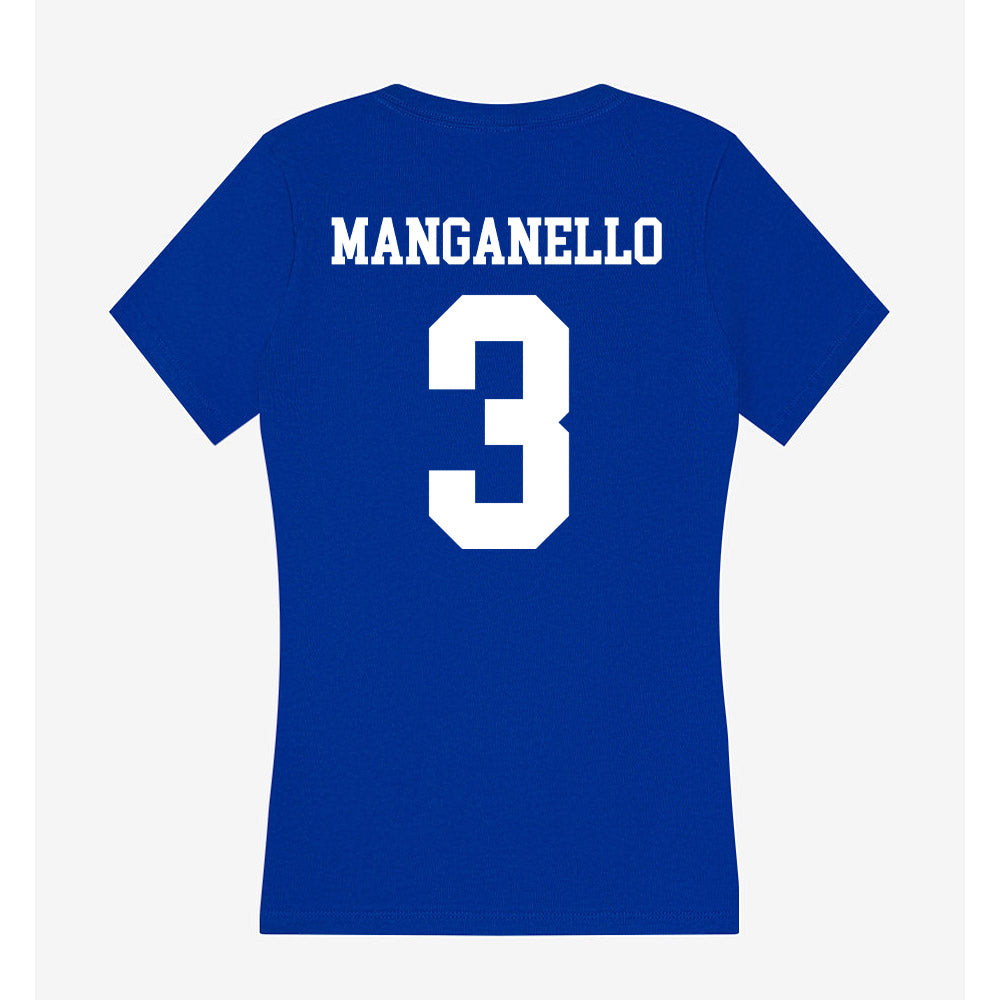 EIU - NCAA Softball : Kira Manganello - Women's V-Neck T-Shirt-1