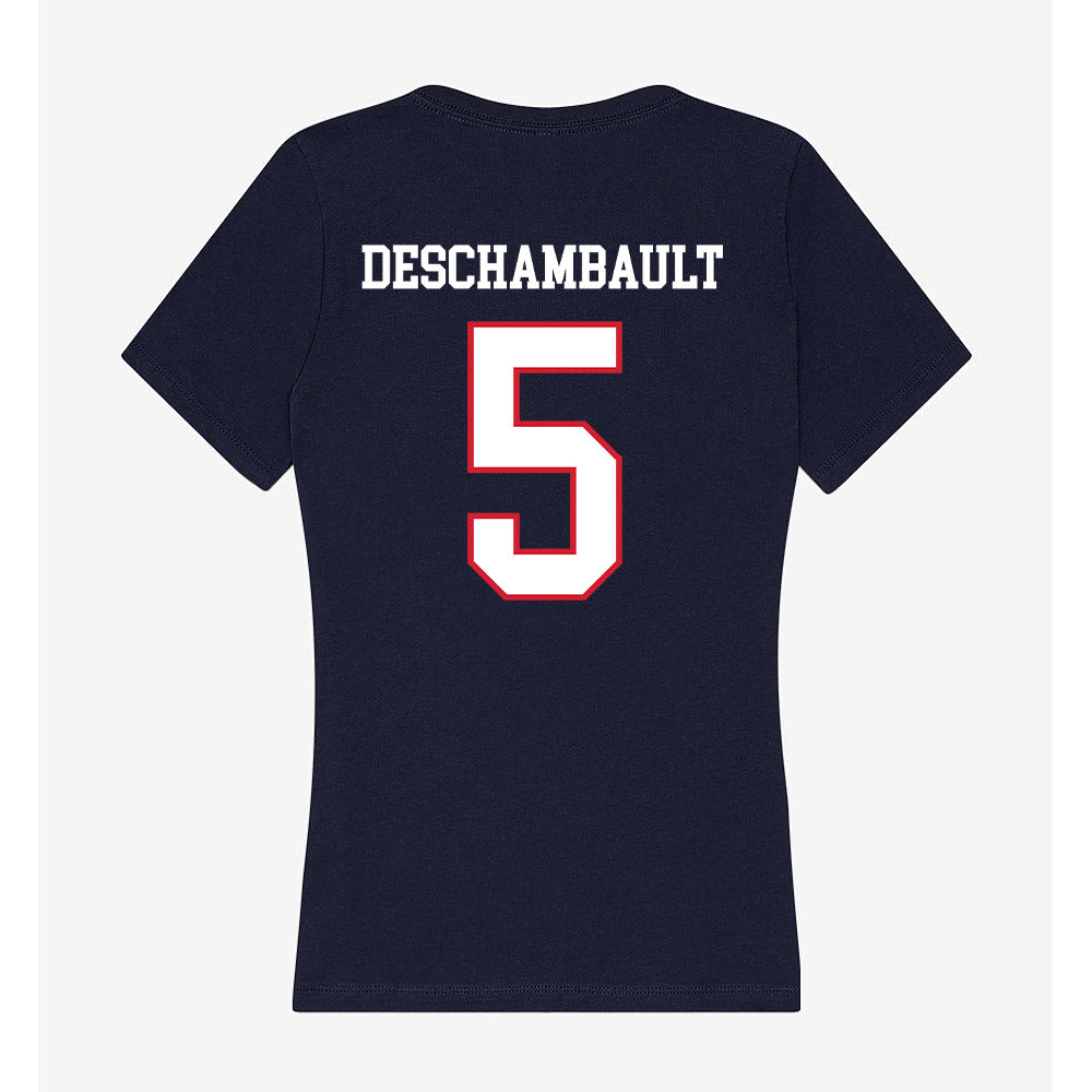 Columbus State - NCAA Softball : Hanna Deschambault - Women's V-Neck T-Shirt-1