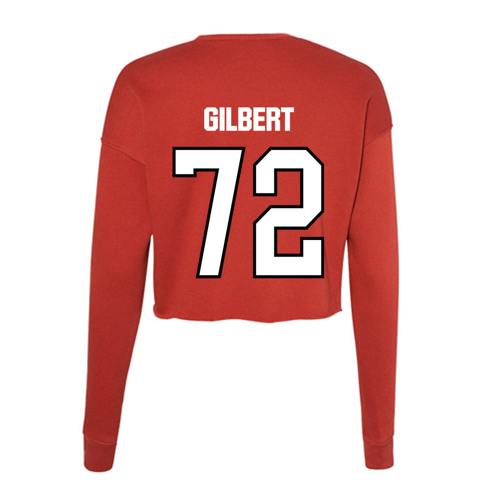 WSSU - NCAA Football : Josh Gilbert - Women's Cropped Crew Fleece-1