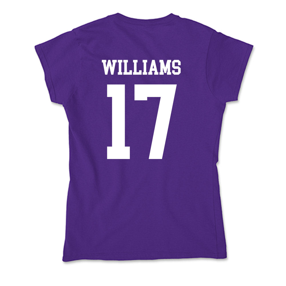 Evansville - NCAA Men's Soccer : Lionel Williams - Soft Style Women’s T-Shirt-1