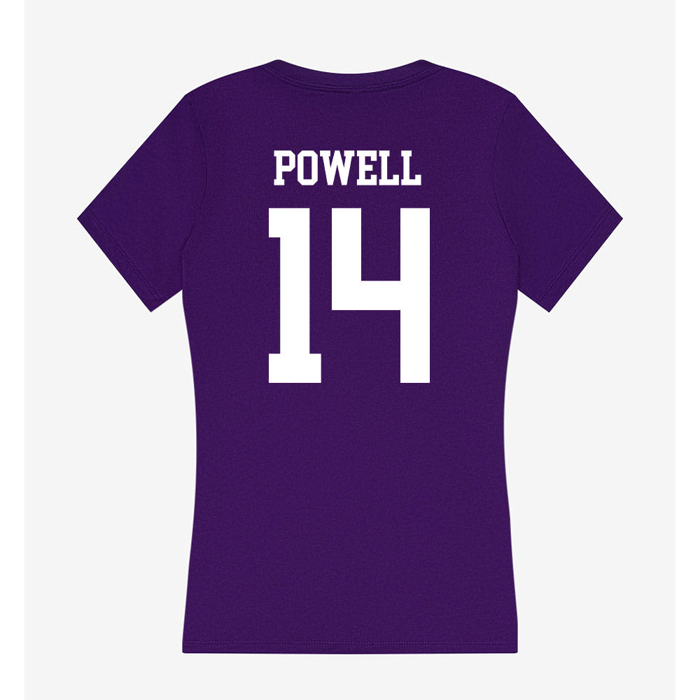Evansville - NCAA Softball : Miriah Powell - Women's V-Neck T-Shirt-1