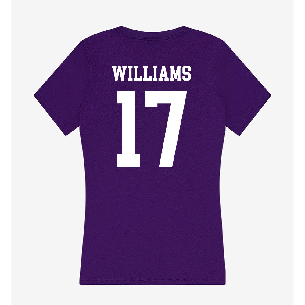 Evansville - NCAA Men's Soccer : Lionel Williams - Women's V-Neck T-Shirt-1