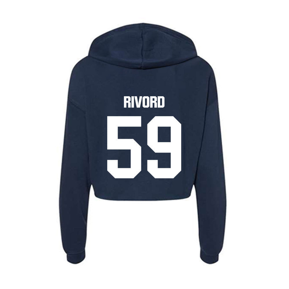 UW Stout - NCAA Football : Garet Rivord - Women's Crop Fleece Hoodie-1