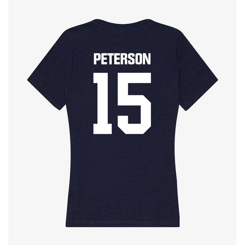 UW Stout - NCAA Men's Soccer : Odyn Peterson - Women's V-Neck T-Shirt-1