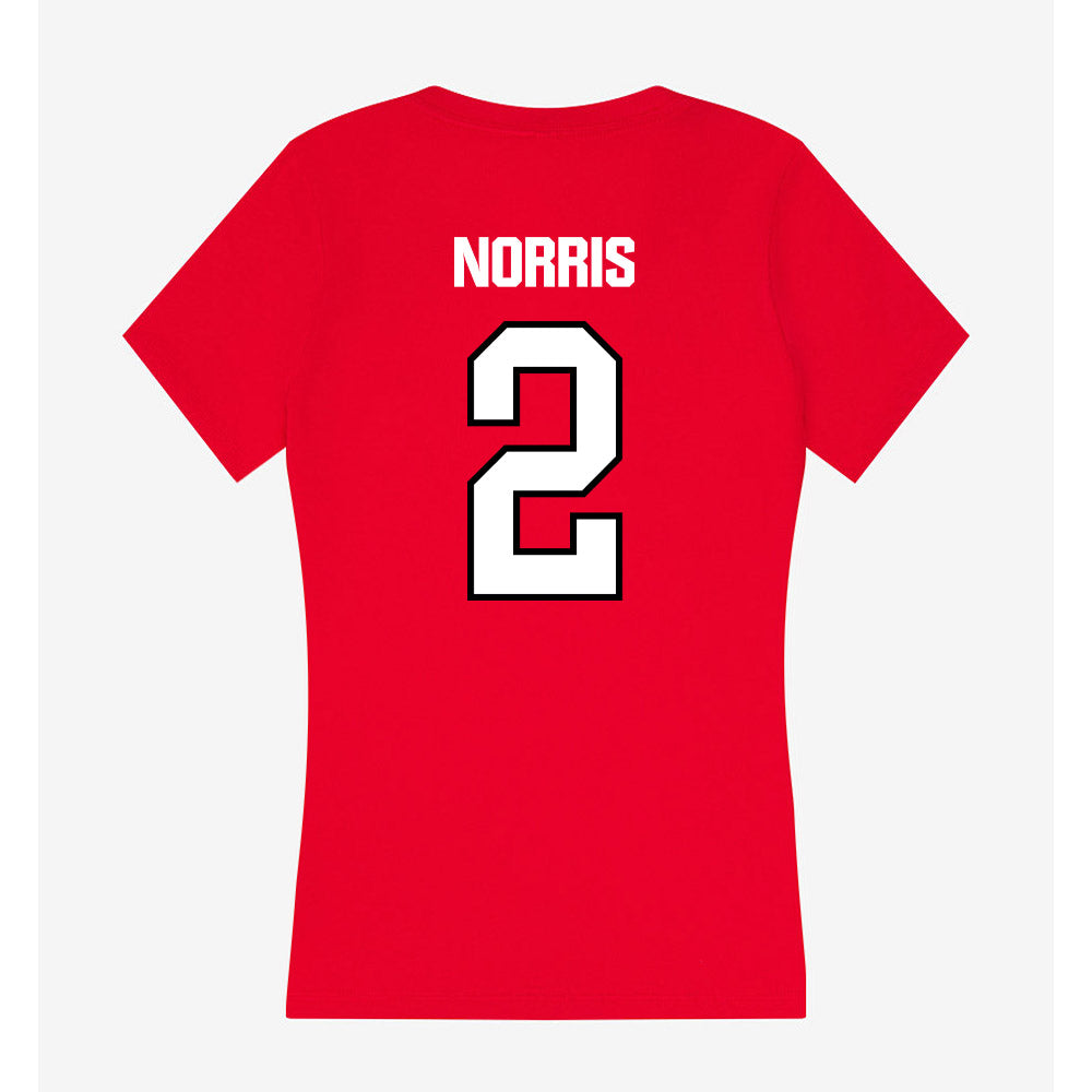 NWOSU - NCAA Men's Basketball : Justin Norris - Women's V-Neck T-Shirt-1