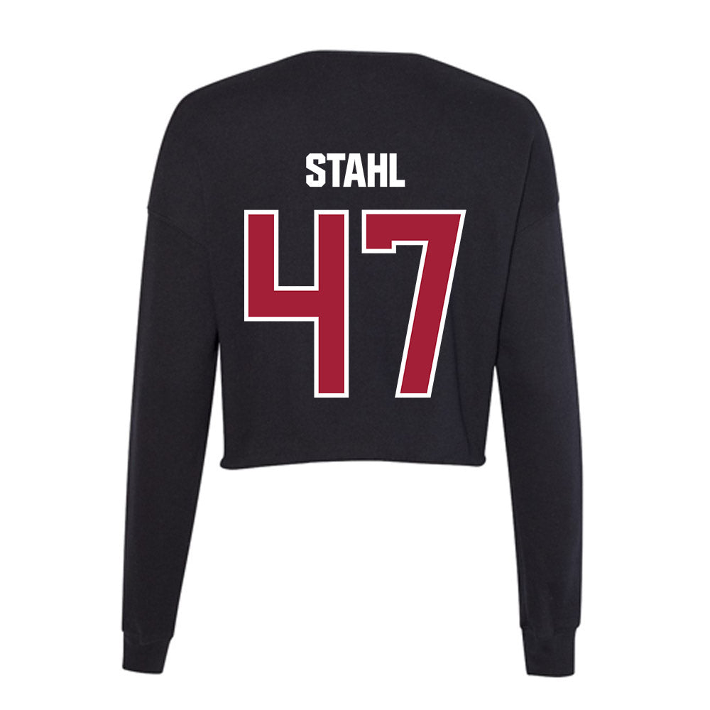 Lenoir Rhyne - NCAA Football : Caleb Stahl - Classic Shersey Women's Cropped Crew Fleece-1