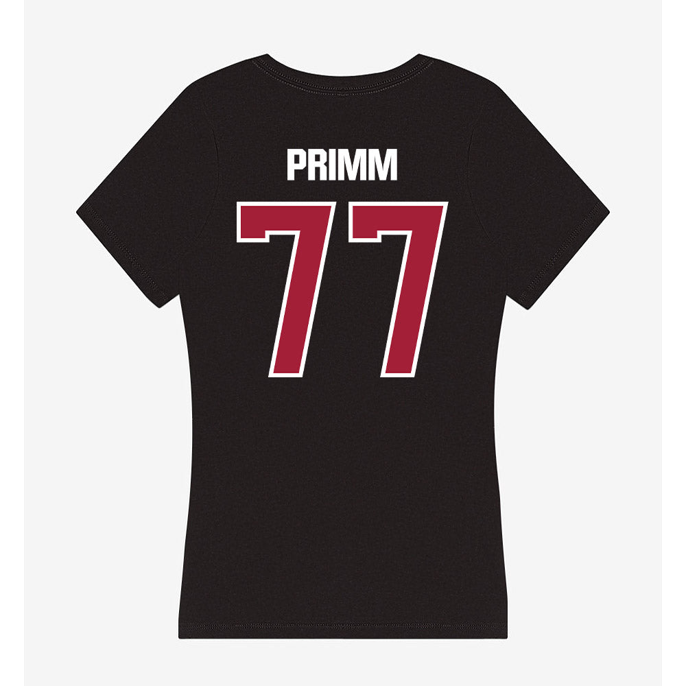 Lenoir Rhyne - NCAA Softball : Madison Primm - Women's V-Neck T-Shirt-1