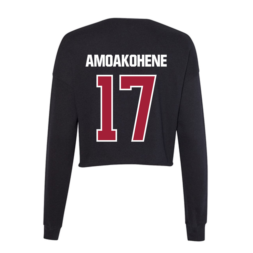 Lenoir Rhyne - NCAA Football : Justin Amoakohene - Classic Shersey Women's Cropped Crew Fleece-1