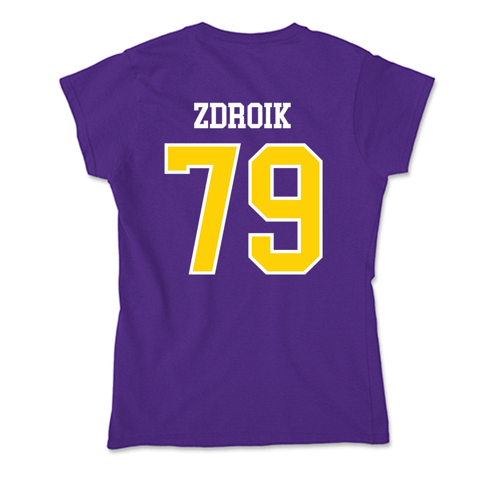 UWSP - NCAA Football : Daniel Zdroik - Soft Style Women’s T-Shirt-1