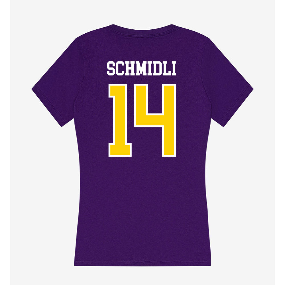 UWSP - NCAA Women's Lacrosse : Allison Schmidli - Women's V-Neck T-Shirt-1