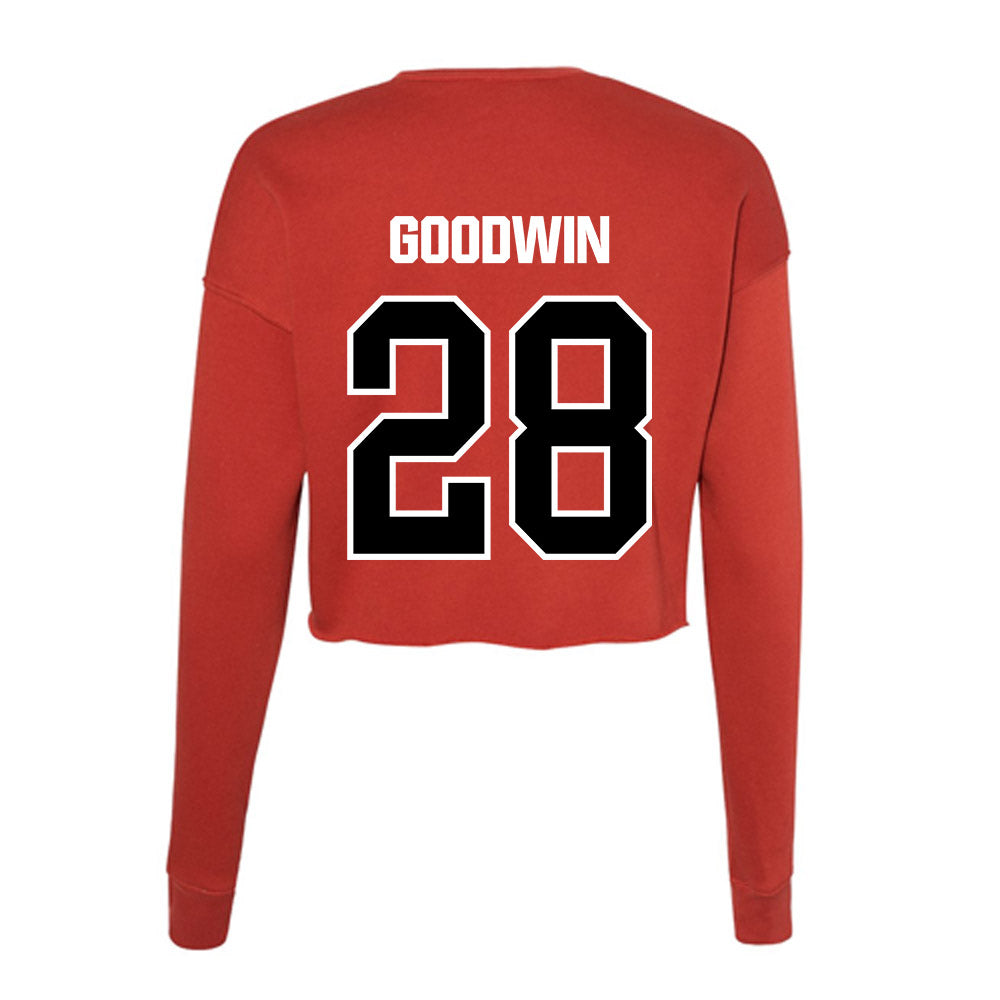 Youngstown State - NCAA Baseball : Nic Goodwin - Women's Cropped Crew Fleece-1