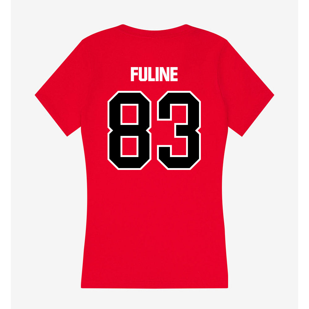 Youngstown State - NCAA Football : anthony fuline - Women's V-Neck T-Shirt-1