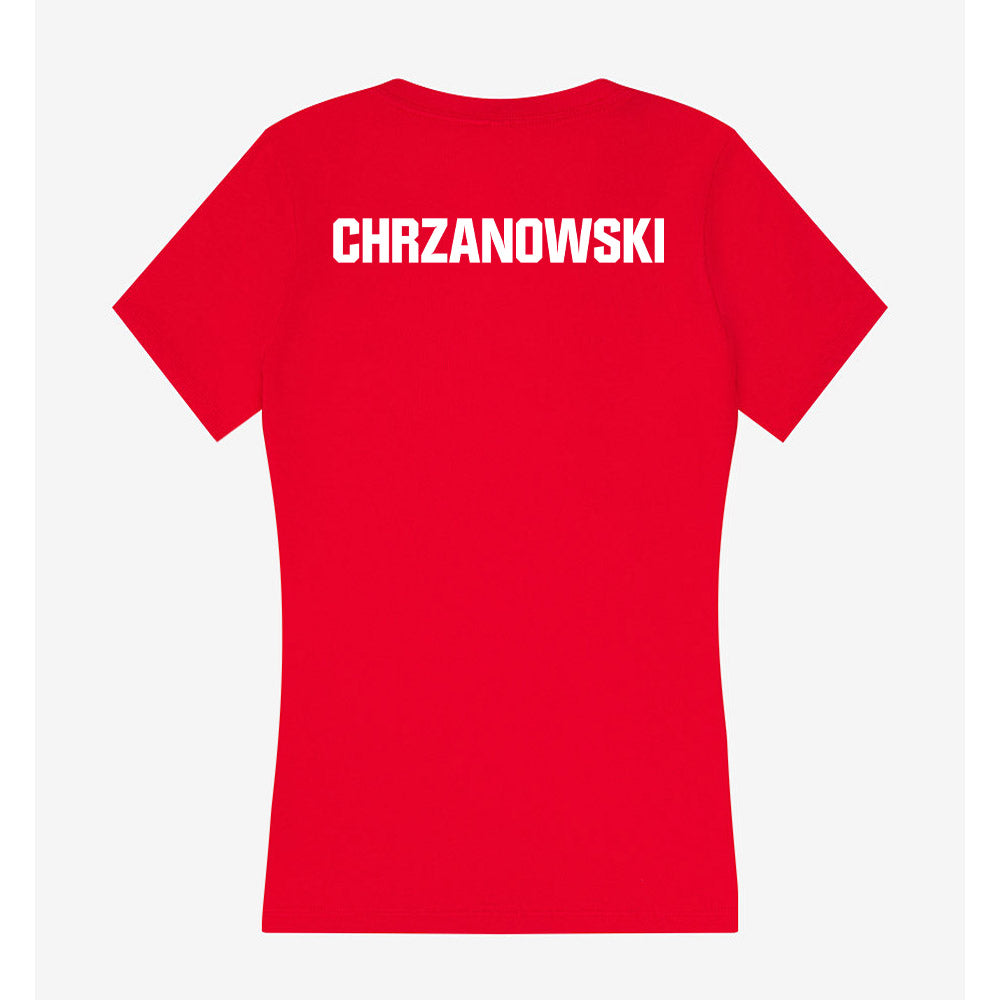 Youngstown State - NCAA Women's Bowling : Amy Chrzanowski - Women's V-Neck T-Shirt-1