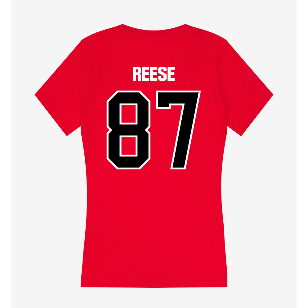 Youngstown State - NCAA Football : Alex Reese - Women's V-Neck T-Shirt-1