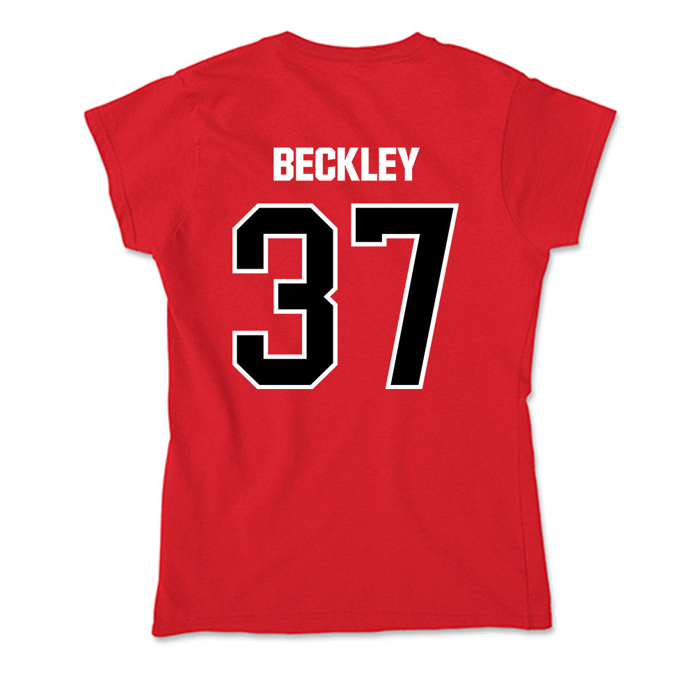 Youngstown State - NCAA Baseball : Nathan Beckley - Soft Style Women’s T-Shirt-1